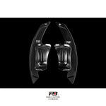 LEYO billet paddle shift extensions – Golf GTI Mk5/Mk6 – black pair front view - LEYO Thumbnail