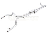 AWE Tuning 0FG Cat Back Exhaust with Dual Bashguard - Chevrolet Silverado ZR2 / GMC Sierra AT4X (T1XX) - Dual 76mm T304L Stainless