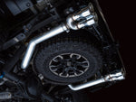 AWE 0FG cat-back exhaust – Chevrolet Silverado ZR2 – chrome tip pipe routed past the spare wheel - AWE Exhausts Thumbnail