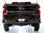 AWE 0FG cat-back exhaust – Chevrolet Silverado ZR2 – rear view with quad diamond black tips under the bumper - AWE Exhausts Thumbnail