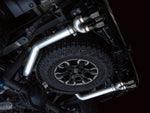 AWE 0FG cat-back exhaust – Chevrolet Silverado ZR2 – black tip pipe routed past the spare wheel - AWE Exhausts Thumbnail