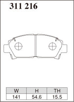 DIXCEL Front Brake Pads – Toyota Caldina (ST215W) / MR2 (SW20) - Dixcel Brakes Thumbnail