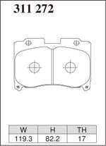 Dixcel Front Brake Pads - Toyota Supra (JZA80) 17" Wheel / Celica GT-Four (ST205) Pad Shape - Dixcel Brakes Thumbnail