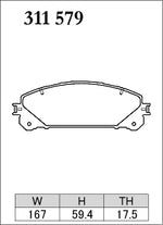 DIXCEL Front Brake Pads - Lexus RX (AL10/AL20/AL30) / NX (AZ10/AZ20) / Toyota Alphard (AH20/AH30/AH40) Pad Shape - Dixcel Brakes Thumbnail