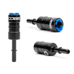 COBB fuel pressure sensor kit – Subaru Impreza WRX – billet quick connect adaptor, three views - Cobb Tuning Thumbnail