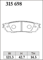DIXCEL Rear Brake Pads – Lexus LBX Morizo RR (GZEA14) - Dixcel Brakes Thumbnail