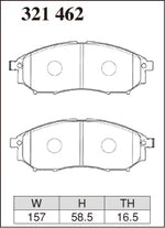 DIXCEL Front Brake Pads - Nissan Stagea RS Four S (C34) Pad Shape - Dixcel Brakes Thumbnail