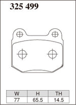 DIXCEL Rear Brake Pads – Subaru WRX STI / BRZ / Mitsubishi Evo / Toyota 86 / Nissan GT-R (Brembo 2-Piston) - Dixcel Brakes Thumbnail