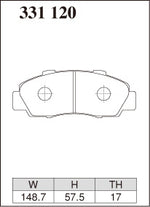 DIXCEL Front Brake Pads – Honda Integra Type R (DC2 98 Spec) - Dixcel Brakes Thumbnail