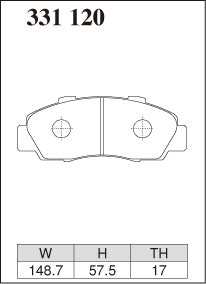 Dixcel S Type Front Brake Pads – Honda Integra Type R DC2 (98–01)