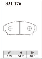 DIXCEL Front Brake Pads - Honda Integra (DC2) GSi / VTi-R - Non-Type R Pad Shape - Dixcel Brakes Thumbnail