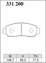 DIXCEL Front Brake Pads - Honda Accord Euro (CL) / Civic (FD/FB) / Odyssey (RB)
DIXCEL Front Brake Pads - Honda Accord Euro (CL) / Civic (FD/FB) / Odyssey (RB) Pad Shape - Dixcel Brakes Thumbnail