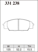 DIXCEL Front Brake Pads – Honda S2000 (AP1 / AP2) - Dixcel Brakes Thumbnail