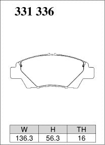 DIXCEL Front Brake Pads – Honda Jazz (GE/GK) CR-Z (ZF)