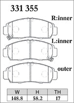 Dixcel Front Brake Pads - Honda Civic (EU/FB) / Accord (CM/CP) / Stream (RN) / Edix (BE) Pad Shape - DIXCEL Thumbnail