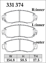 Dixcel Front Brake Pads - Honda CR-V (RM1/RM4/RW1/RW2) Pad Shape - Dixcel Brakes Thumbnail
