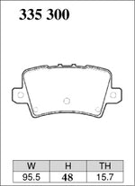 DIXCEL Rear Brake Pads - Honda Civic Type R (FN2) Pad Shape - Dixcel Brakes Thumbnail