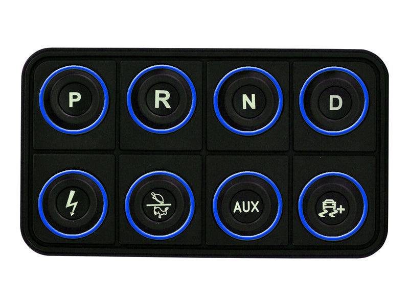AEM EV 8 Button Keypad - Universal - CAN Based Programmable Backlighting - Image 2