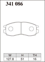 Dixcel Front Brake Pads - Mitsubishi Lancer (CB/CC/CE) / RVR / Proton Satria GTi / Wira / Persona / M21 Pad Shape - Dixcel Brakes Thumbnail