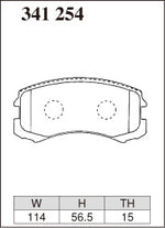 DIXCEL Front Brake Pads - Mitsubishi Lancer (CG/CH) / Colt Pad Shape - Dixcel Brakes Thumbnail