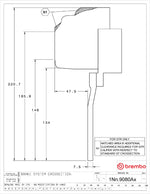 Brembo wheel clearance drawing for the 380mm front GT kit (1Nx.9080) - Brembo Thumbnail