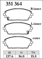 DIXCEL Front Brake Pads - Mazda 3 (BP) / CX-30 (DM) Pad Shape - Dixcel Brakes Thumbnail
