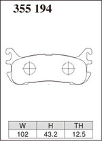 DIXCEL Rear Brake Pads – Mazda MX-5 (NA8C / NB8C) - Dixcel Brakes Thumbnail