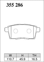 DIXCEL Rear Brake Pads - Mazda CX-7 (ER) / MPV (LY) Pad Shape - Dixcel Brakes Thumbnail