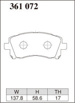 DIXCEL Front Brake Pads – Subaru WRX (GC8) / WRX STI (V3 / V4) - Dixcel Brakes Thumbnail
