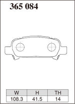DIXCEL Rear Brake Pads – Subaru WRX STI (GC8) / Impreza (GD) / Liberty / Forester - Dixcel Brakes Thumbnail
