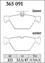 Dixcel Rear Brake Pads - Subaru WRX (VA/VN) / Forester (SK) / Outback (BS/BT) / Levorg (VM) / Impreza (GK/GT/GU) / XV / Crosstrek (GT/GU) Pad Shape - Dixcel Brakes Thumbnail