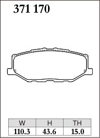 DIXCEL Front Brake Pads - Suzuki Jimny (JB64W) / Jimny Sierra (JB74W) Pad Shape