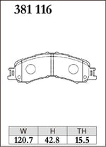 DIXCEL Front Brake Pads - Daihatsu Hijet (S321/S331/S500P) / Atrai Wagon (S700V/S710V) / Subaru Sambar (S321B/S331B) Pad Shape - DIXCEL Thumbnail