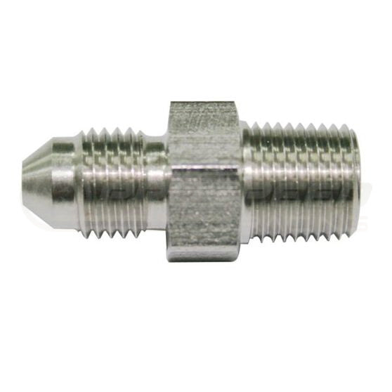 GFB Wastegate Fitting Kit - Universal - 1/8" BSPT to AN-4 Stainless Steel