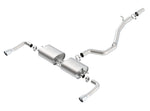 Borla Cat-Back Exhaust - Audi A3 Sedan quattro 2.0 TFSI (8V) - S-Type 3in Split Rear Exit - Borla Thumbnail