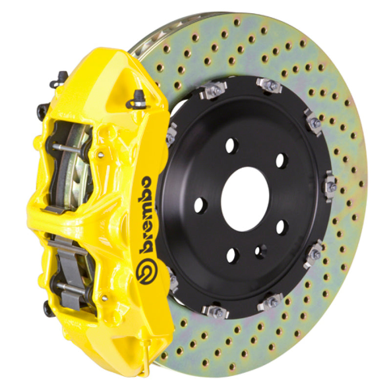 Brembo GT 6-piston front caliper and 380mm rotor, yellow – Audi A6 / A7 3.0 TFSI (C7) - Brembo