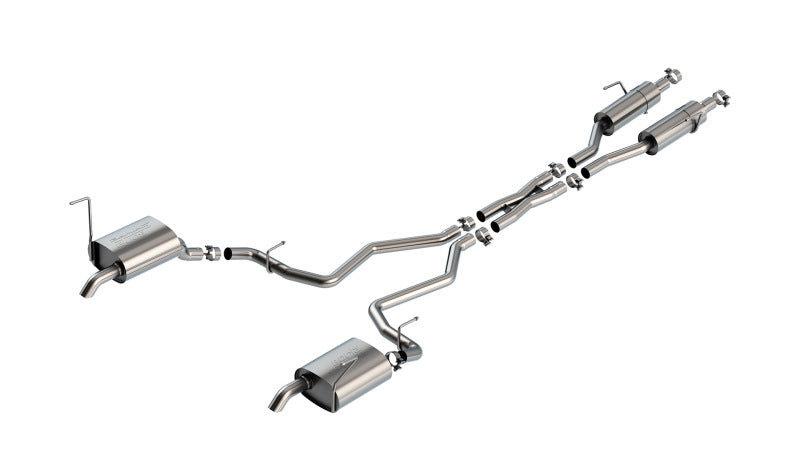 Borla Cat-Back Exhaust - Jeep Grand Cherokee L (WL) - S-Type 2.5in Turndown - Borla
