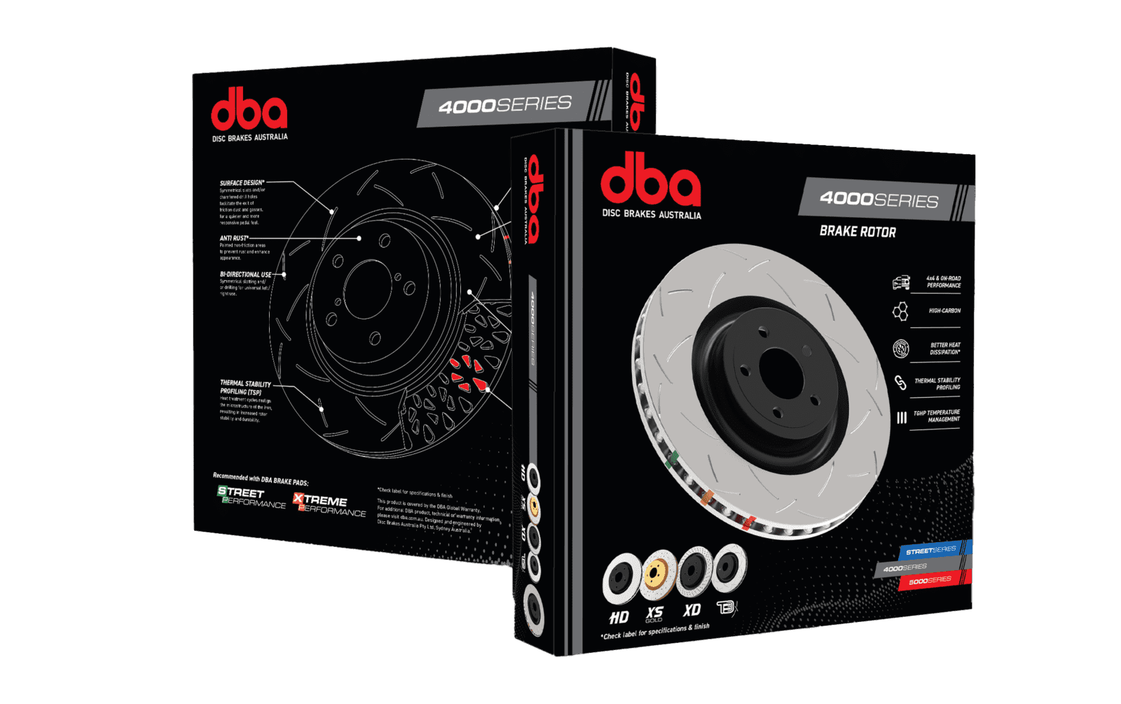 DBA T3 4000 Slotted Front Rotors Pair – Toyota Supra A90 / BMW Z4 / BMW G-Series – 348 x 36mm