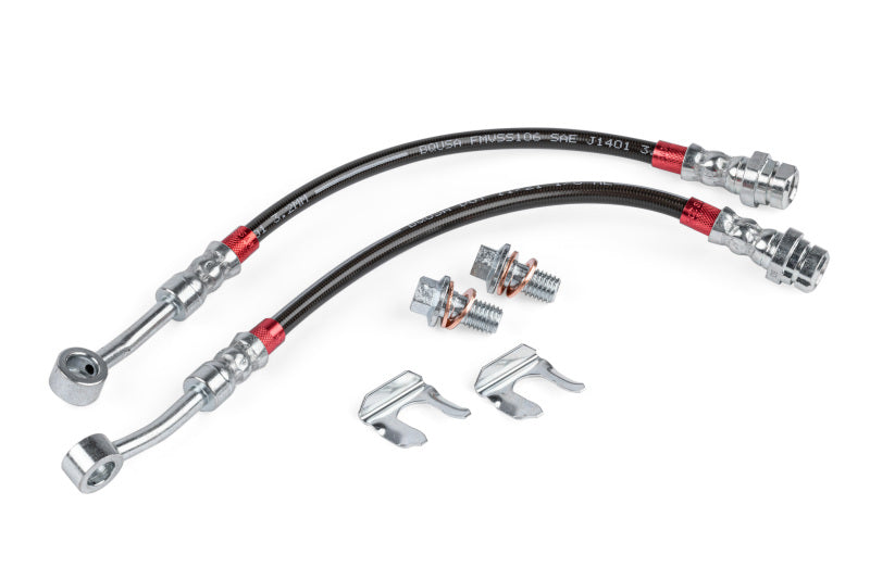 APR Braided Brake Line Set - Audi RS3 (8V) / Volkswagen Golf R (5G/CD) - Rear - APR