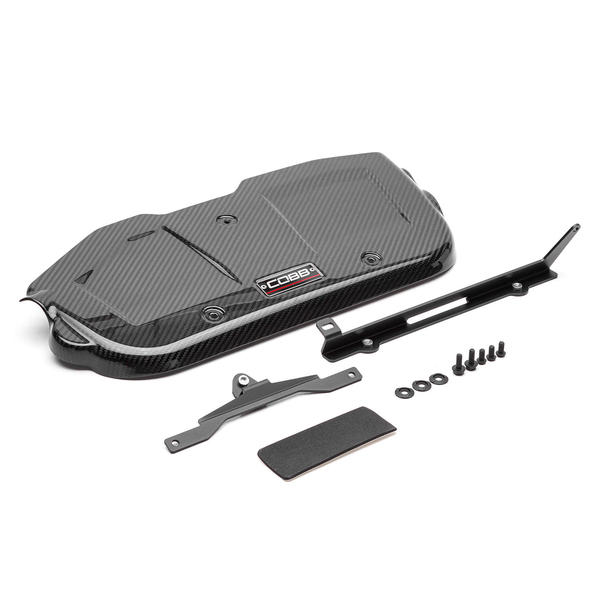 COBB Redline carbon fibre engine cover – Subaru WRX VA – cover, brackets and hardware