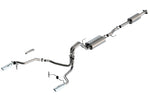 Borla Cat-Back Exhaust - Ford F-150 Crew Cab (P702) - 3in Dual 2.25in 4in Tips - Borla Thumbnail