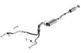 Borla Cat-Back Exhaust - Ford F-150 Crew Cab (P702) - 3in Dual 2.25in 4in Tips
