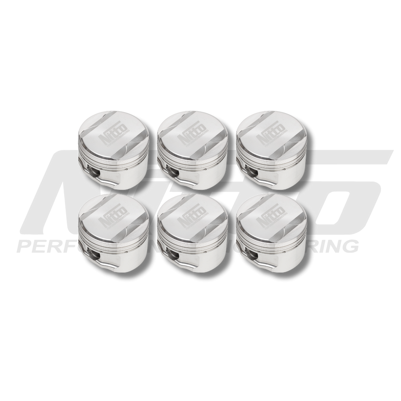 Nitto RB30 DOHC forged pistons, set of six - Nitto