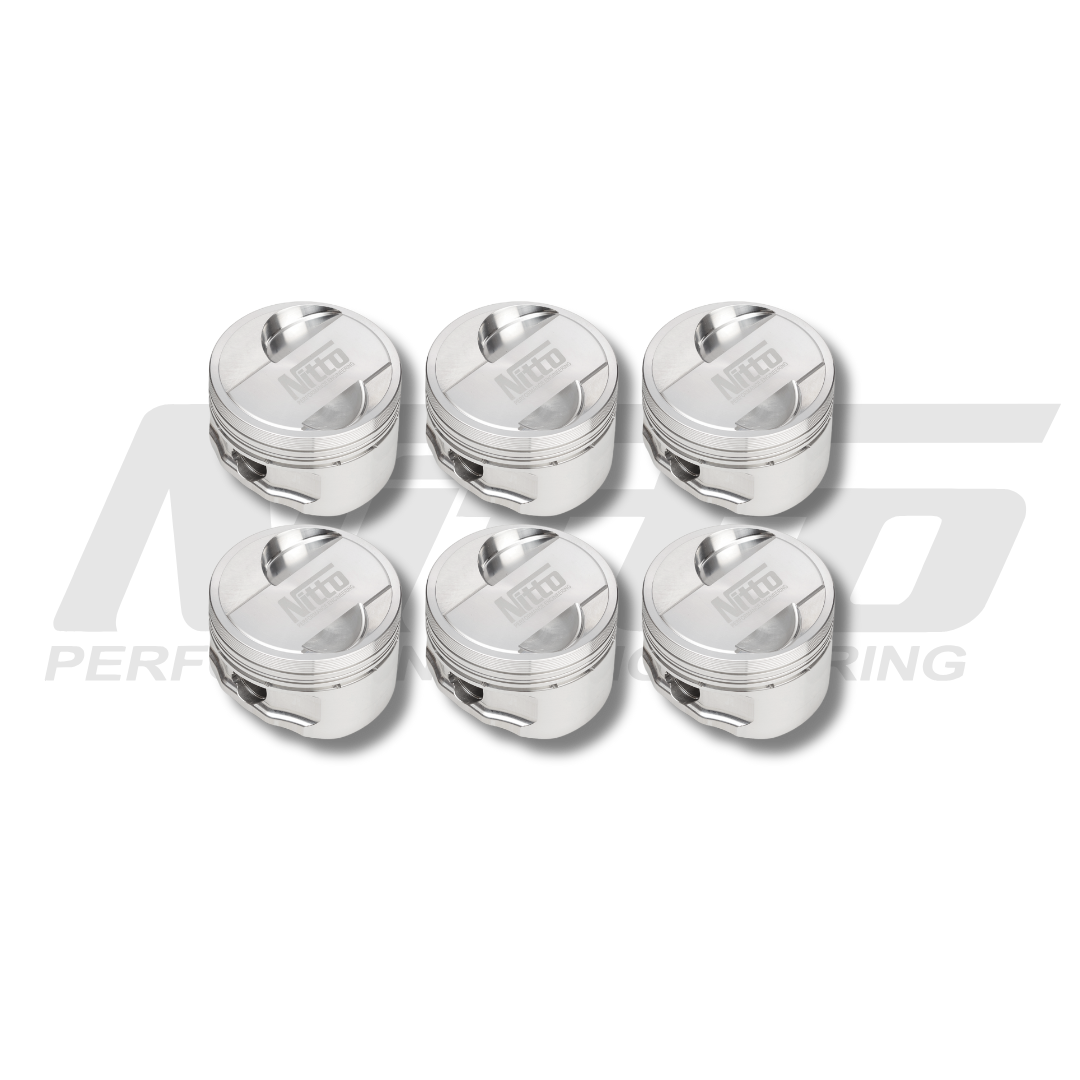 Nitto RB30 SOHC high compression forged pistons, set of six