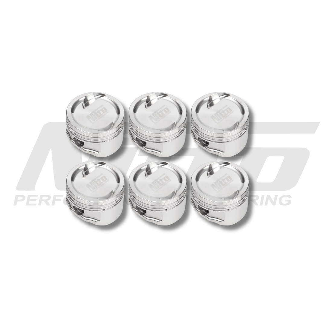 Nitto RB30 SOHC low compression forged pistons, set of six
