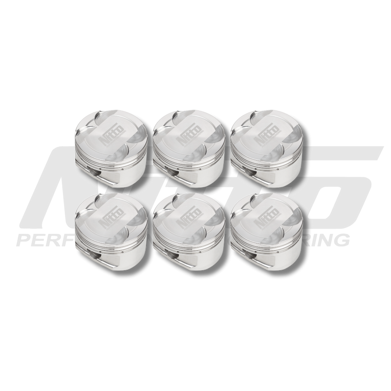Nitto VR38DETT forged pistons, set of six - Nitto