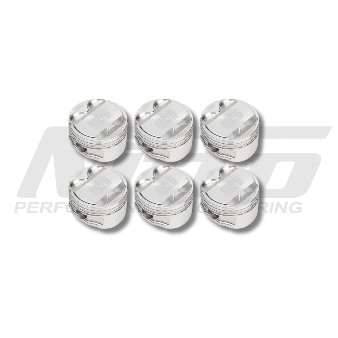 Nitto RB25 NEO 2.8L stroker forged pistons – set of six