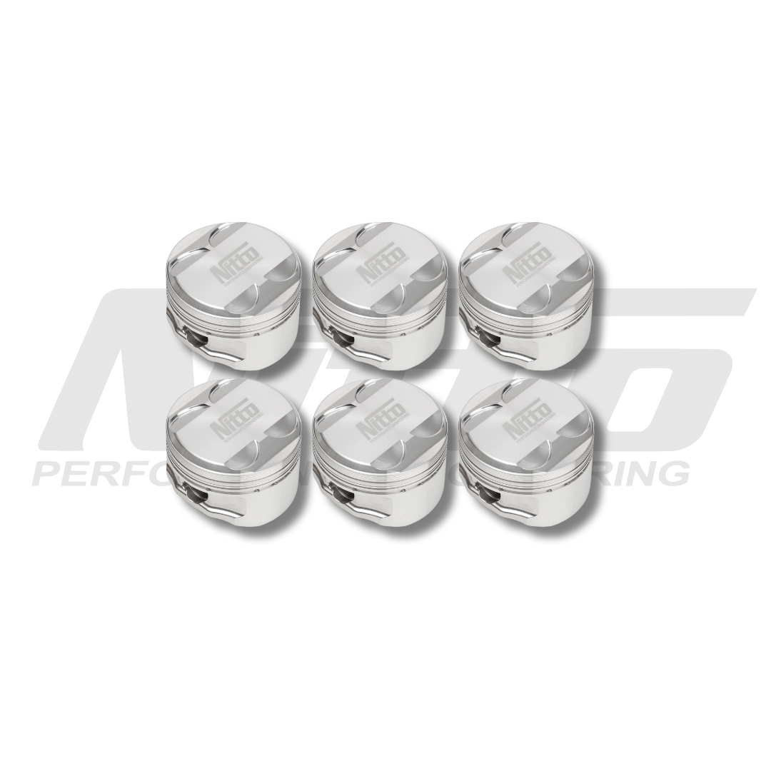 Nitto RB26 forged pistons – set of six with domed crowns