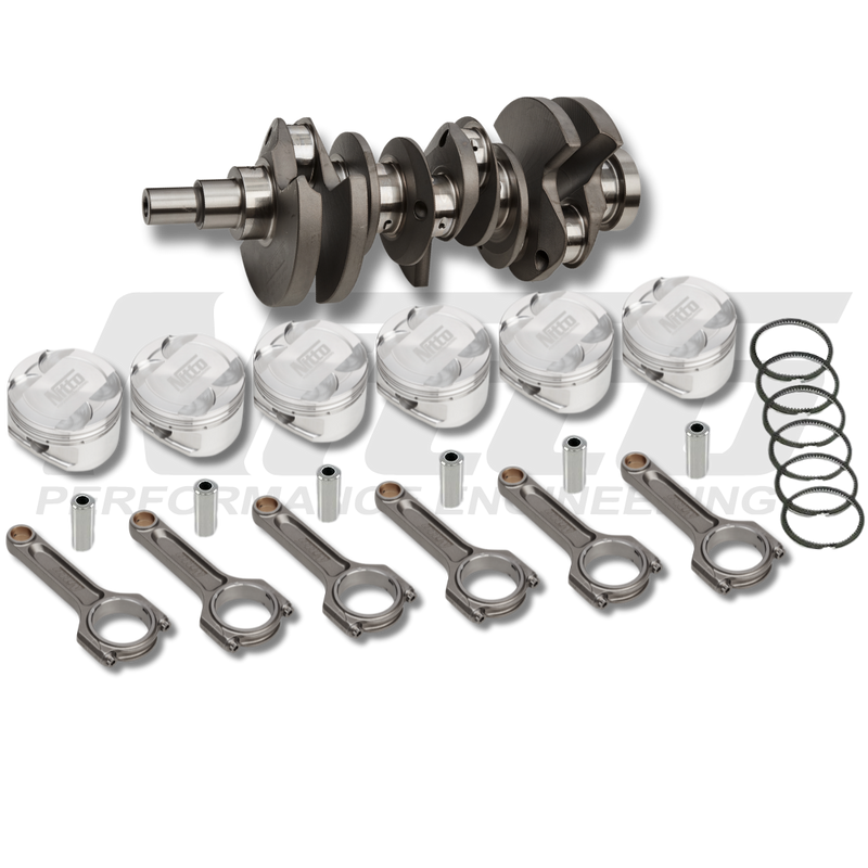 Nitto VR38DETT kit with EN40B crankshaft, V2 rods and forged pistons - Nitto