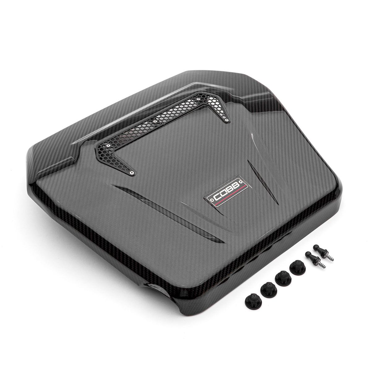 COBB Redline carbon fibre engine cover – Volkswagen Golf and Audi A3/S3 – cover with hardware